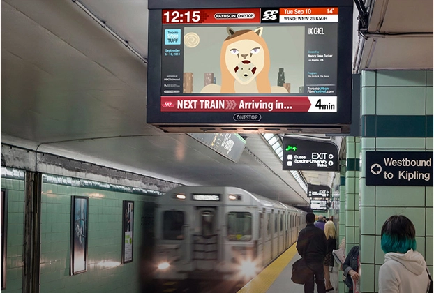 LCD-displayer i AFC jernbanetranset