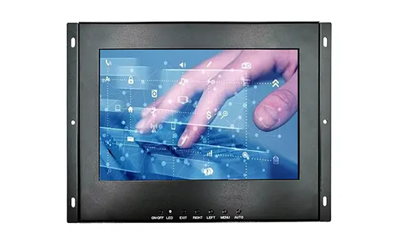 10,1 tommer Rack Mount Industriel LCD skærm